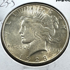1923-S $1 Silver Peace Dollar, weak strike (90806) picture