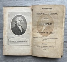 Antique George Washington’s Farewell Address Book 1811-1812 All 47 Pages picture