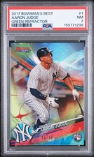 2017 Bowman's Best Aaron Judge #1 Rookie RC Refractor /99 Graded PSA 7 NM picture