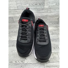 Orthofeet 617 Edgewater Mens Walking Shoes Black Grey Red Wide 2E Size 12 picture