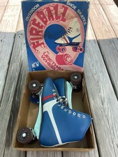 Vintage Fireball Official Roller Derby Skates Urethane with Original Box Size 8 picture