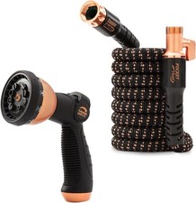 Pocket Hose Copper Bullet with Sprayer Expanding Garden Hose 50.Ft picture