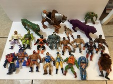 vintage 1980s Mattel Masters of the Universe (MOTU) action figures lot picture