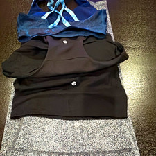 lululemon athletica Women’s S Lot of 4 Activewear Bra/Pant Wireless Crossback picture