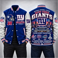 NEW New York Giants Football Baseball Jacket picture