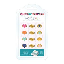 American Crafts Shimelle Reasons to Smile Charm Staples-12 Pieces picture