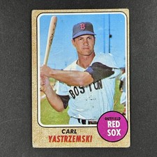 1968 Topps Baseball #250 Carl Yastrzemski Boston Red Sox - Lower grade picture