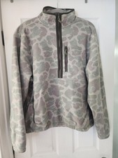 Free Fly Men's Ashiridge Fleece Half Zip  Vintage Camo Oil Green picture