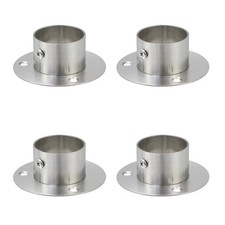 Wealrit 4 Pcs Round Post Bases Stainless Steel Flange Anchor Bases Heavy Duty.. picture