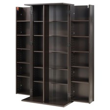 Uimoso 6-Tier Media Storage Cabinet with 24 Compartments in Brown picture