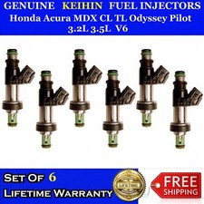 Genuine Set Of 6 Fuel Injectors For Honda Acura MDX CL TL Odyssey Pilot 3.2 3.5L picture