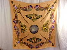 Vintage Lalique Paris Nymphes Aillees very rare silk scarf 34