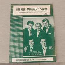 1959 THE NU-TORNADOS The Ole Mummer's Strut SHEET MUSIC CARLTON RECORDS picture