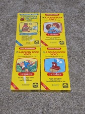 Vintage VHS Tapes A Golden Book Lot Of 4 Step Ahead Peter Rabbit Scuffy Herbert picture