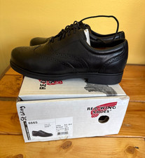 Red Wing Shoes 6665 Steel Toe EH Oil Resistant Black Leather Oxford Men 9E2 picture