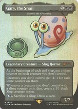MTG Gary, the Snail *Rainbow Foil* (1929) Secret Lair: SpongeBob Square Pants NM picture