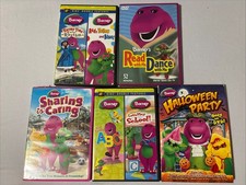 Barney the Dinosaur DVD Lot of 5 ( 2 Double Features) (w) picture