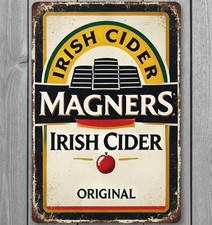 Magners Irish Cider Original 8 x 12 Vintage Novelty Metal Sign Made In USA picture