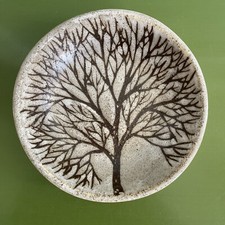 Mackenzie ANDERSEN DESIGN POTTERY Maine Tree Studio Art Dish Bowl picture