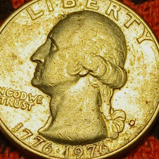 1776-1976-D Washington Quarter Bicentennial 25C Filled Mint Mark Very Rare Lot 4 picture