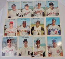 1967 Dexter Press Hall Of Fame Lot Of 12 Cards Clemente, Willie Mays And More picture