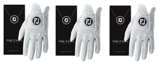 (3) THREE New FootJoy Pure Touch Limited Edition Golf Gloves, WHITE, All Sizes picture