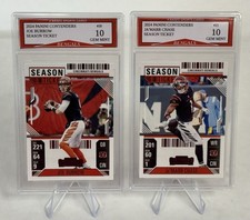 2024 Panini Joe Burrow & Ja’Marr Chase Bengals 2 Card Team Set Gem Mint 10 picture