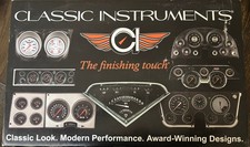 Classic Instruments Classic White Series 5-Gauge Set Mustang 67-68 w/ picture