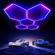 Remote Hexagon LED Lights RGB Dimmable Hexagon Garage Lights Colourful for Bar picture