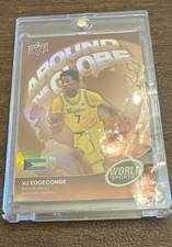 2025 Upper Deck World of Sports - Around the Globe VJ Edgecombe Orange /499 (RC) picture