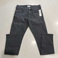 Hudson Jeans Mens Black Mid Rise Slim Fit Blake Straight Leg Jeans Sz 30/32 NWT picture
