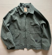 Gap Men’s Denim Trucker Work Jacket Green Oversized Fit XS picture