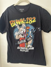 Blink-182 Alkaline Trio Hollywood Palladium Feb 13 2025 Black T-Shirt Size M picture