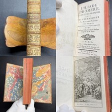 1756 📚 Homer Iliad in French Madame Dacier Woman Translator 2 Plates Vol 1 Only picture