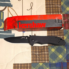 Kershaw Emerson CQC-5K 6074BLK Black G10 SS Plain Clip Point Liner Clip picture