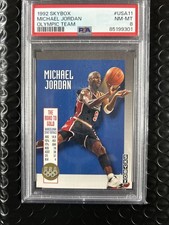 1992-93 Skybox - The Road to Gold Michael Jordan #USA11 PSA 8 picture