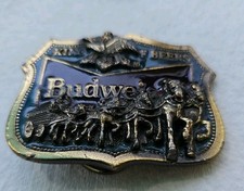 1992 Budweiser “King Of Beers” Clydesdales Belt Buckle Vintage 1095 picture