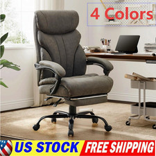 500lbs Big and Tall Office Chair with Footrest Wide Ergonomic Computer Chair picture