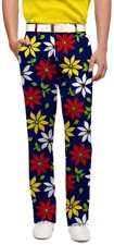 Loudmouth Golf Pants Mens 34x32 (34x30) She Loves Me Not Floral Stretch Loud picture