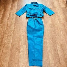 Harris Wallace New York Petite Silk Suit Set | Azure Blue (PM)/(P10) picture