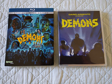 Demons 1 &2 Blu-Ray Limited Edition Synapse 2 Disc Set Slipcover/Poster/Cards. picture