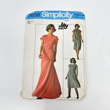 Simplicity Pattern 7658 Misses Size 14 Dresses Vintage 70’s Retro UNCUT picture