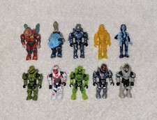 Halo Mega Bloks Construx Halo Heroes Lot of 10 Figures No Weapons No Stands picture