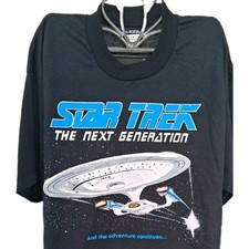VTG Rare 1987 Star Trek The Next Generation T Shirt XL Single Stitch  picture