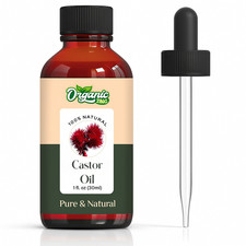 Castor Oil 100% Pure Natural Cold Pressed Carrier Oil for Skin Hair & Body picture