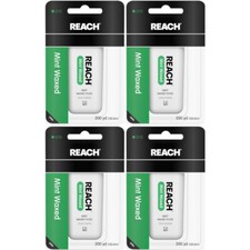 4 Pack Reach Mint Waxed Dental Floss - 200 yard Each picture