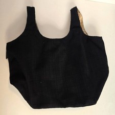 GIORGIO ARMANI Parfums Black Tote Bag Minimalist Lightweight Scoop Handle picture