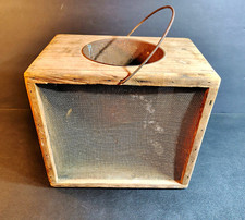 Vintage Wooden Bait Box Cricket Box picture