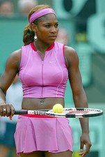 Serena Williams of the USA in her quarter final match v Jennifer C- Old Photo picture