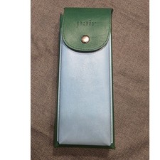 Pair Eyewear Hard Glasses Case Two-Tone Evergreen & Sky Blue Magnetic Snap Cover picture